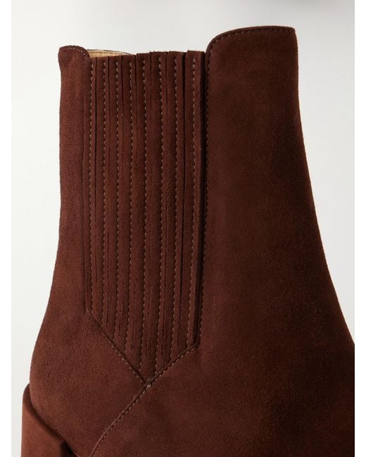 Gabriela Hearst Brown Luke 90 Suede Ankle Boots