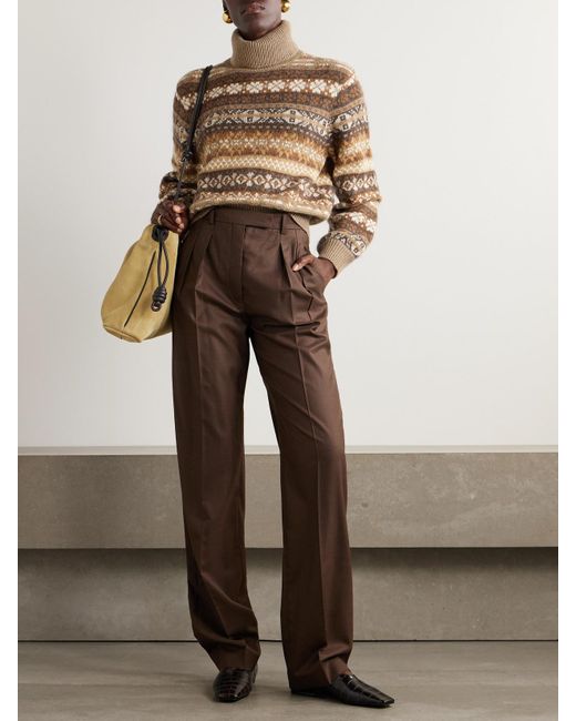 Loro Piana Natural Scopello Rollkragenpullover Aus Einer Mischung Aus Kaschmir, Alpakawolle Und Wolle