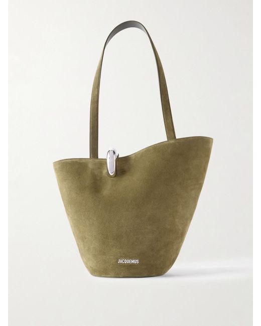 Jacquemus Multicolor Le Bambola Moyen Embellished Suede Bag