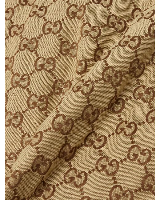 Gucci Natural Hemd Aus Gestepptem Canvas Aus Einer Baumwollmischung Mit Jacquard-Muster Und Wattierung