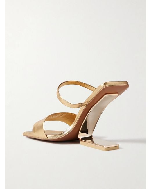 Cult Gaia Natural Rene Leather Sandals