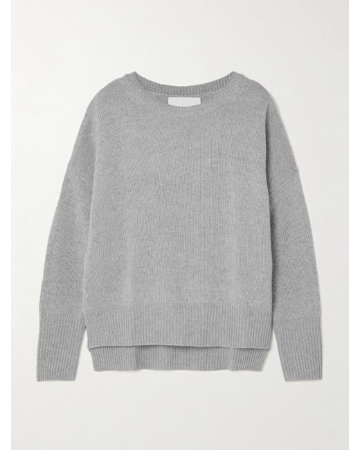 Lisa Yang Gray Mila Cashmere Sweater