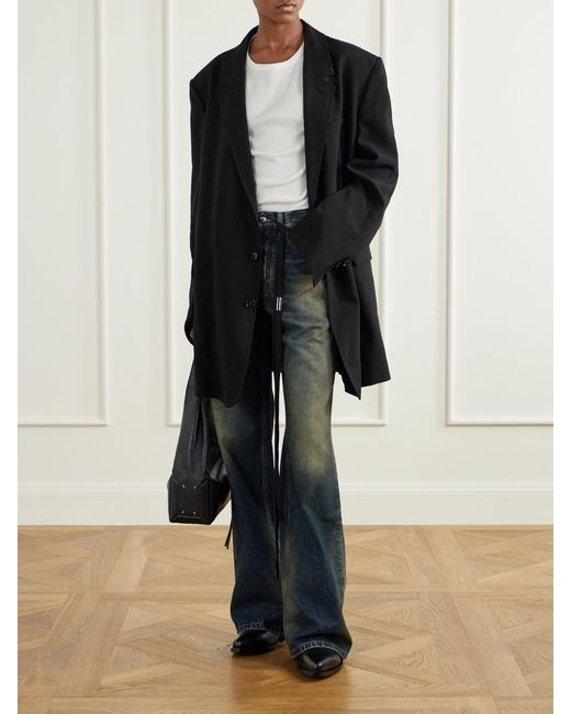 Ann Demeulemeester Black Imme Leather Ankle Boots