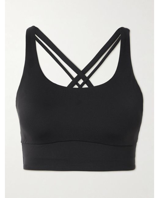 lululemon athletica Black Energy Longline Recycled-Luxtreme Sports Bra