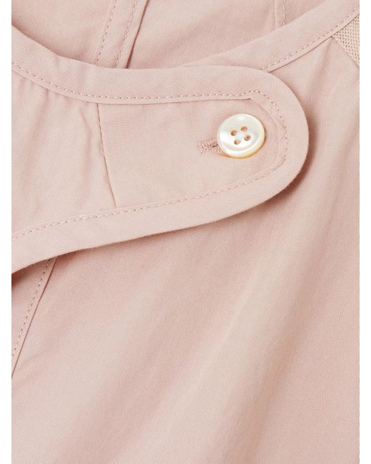 Our Legacy Pink Verkürzte Jacke Aus Baumwoll-Canvas Mit Mesh-Einsätzen