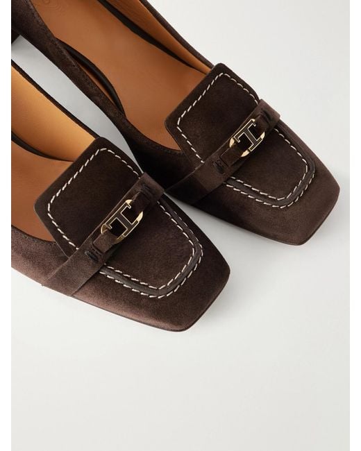 Tod's Brown 50 Suede Pumps