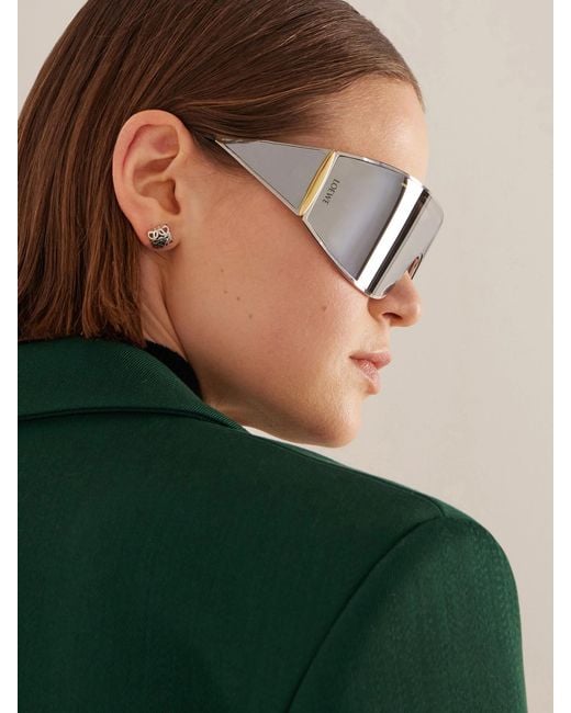 Loewe Metallic Speed Shield Mask Metal Sunglasses