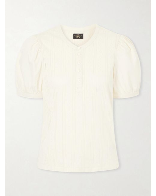 RRL Natural Emily Henley Cotton Pullover