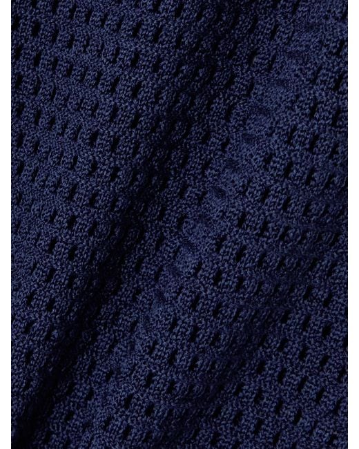 Pantalon En Coton Mélangé À Mailles Ajourées Goeland Bayadere Eres en coloris Blue