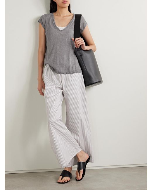 James Perse Gray Cotton-Jersey T-Shirt