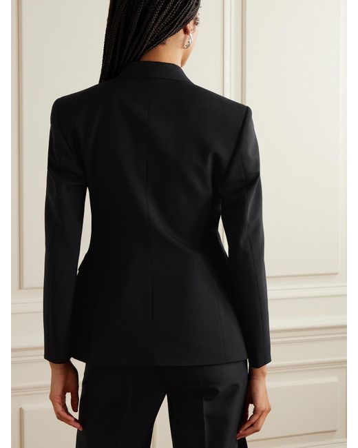 Balenciaga Black Soft Hourglass Cotton Blazer