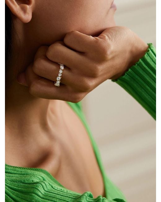 Suzanne Kalan Natural Eternity 18-Karat Diamond Ring