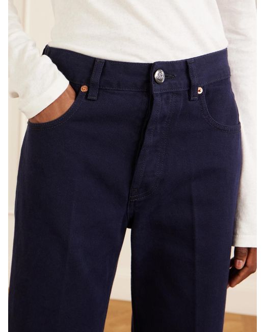 Blazé Milano Blue Clapotis Maline Mid-Rise Wide-Leg Jeans