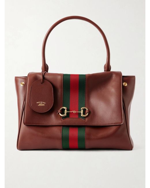 Gucci Red Paparazzo Medium Leather Shoulder Bag