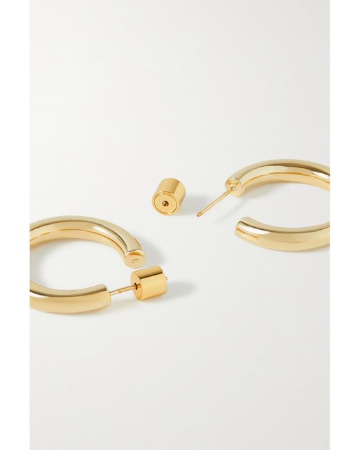 Jennifer Fisher Metallic Lilly Huggies-Plated Hoop Earrings