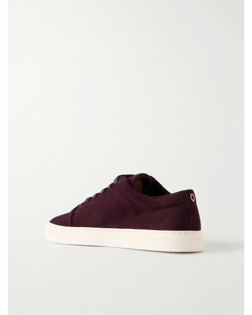 JENNIFER CHAMANDI Brown Embellished Suede Sneakers