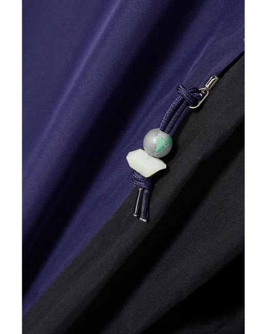 Nike Blue Net Sustain Acg Color-Block Recycled-Shell Hooded Jacket