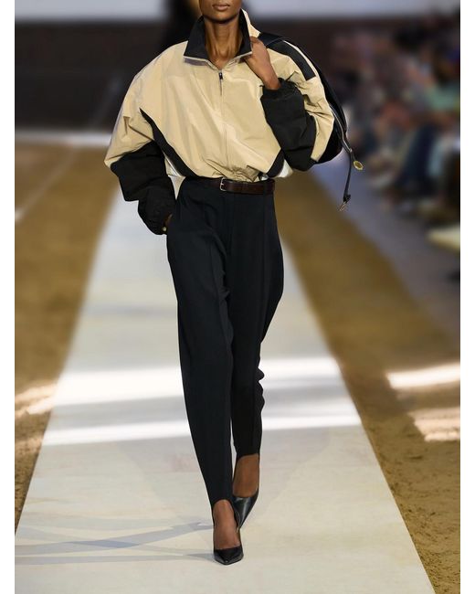 Stella McCartney Natural Paneled Shell Jacket