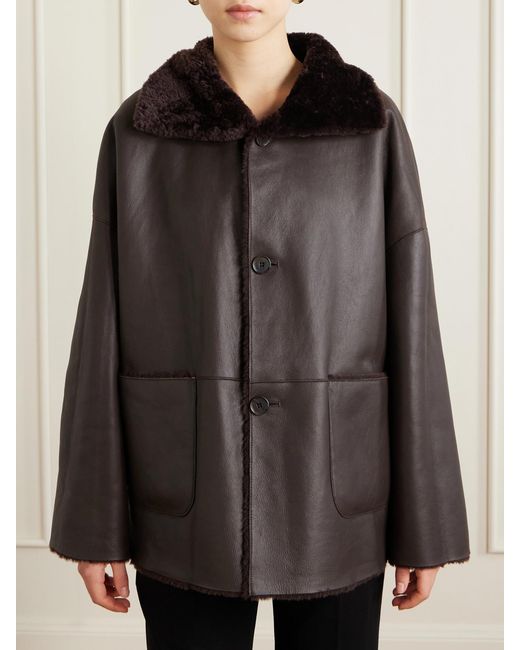 Arma Black Isabella Reversible Shearling Jacket