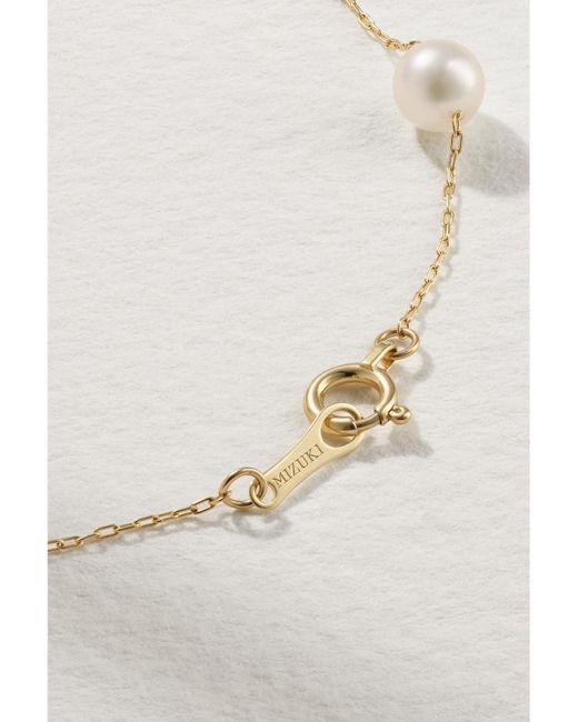 Mizuki Natural 14-Karat Pearl Bracelet