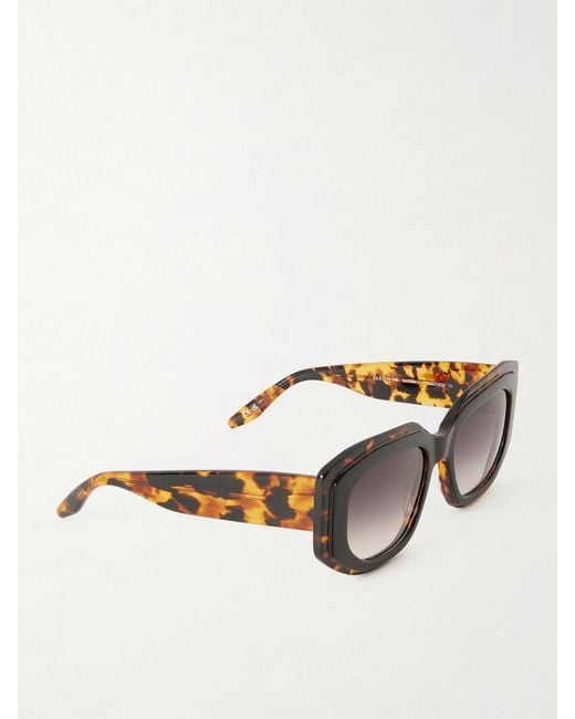 Barton Perreira Multicolor Crescendo Square-Frame Acetate Sunglasses