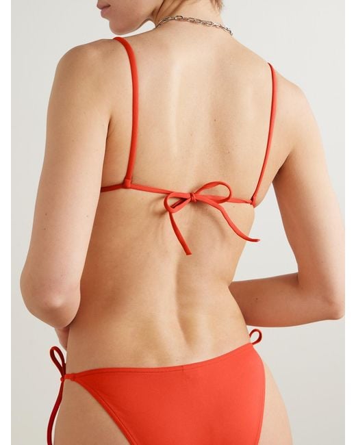 Eres Red Les Essentiels Mouna Triangle Bikini Top