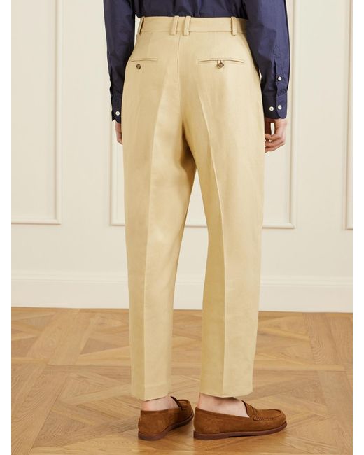 Polo Ralph Lauren Natural Tapered Hemp Trousers