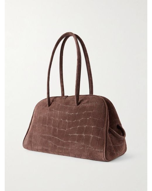 Sac À Main En Daim Effet Croco Le Grand Turismo Jacquemus en coloris Brown