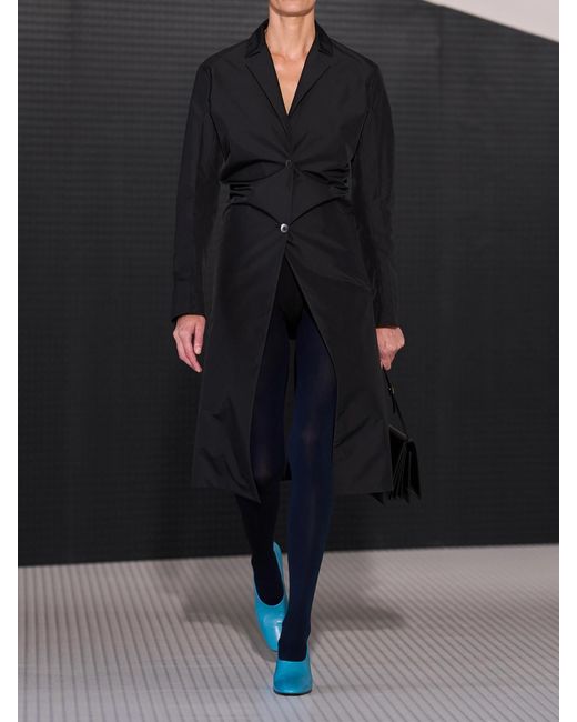 Jil Sander Black Shell Coat