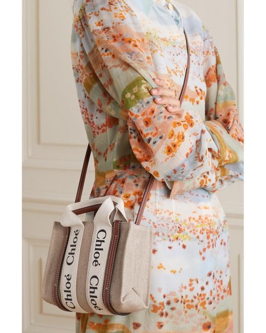 Chloé Natural Mini Woody Tote Bag