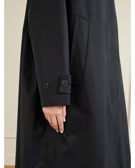 Studio Nicholson Blue Holin Cotton-Blend Trench Coat
