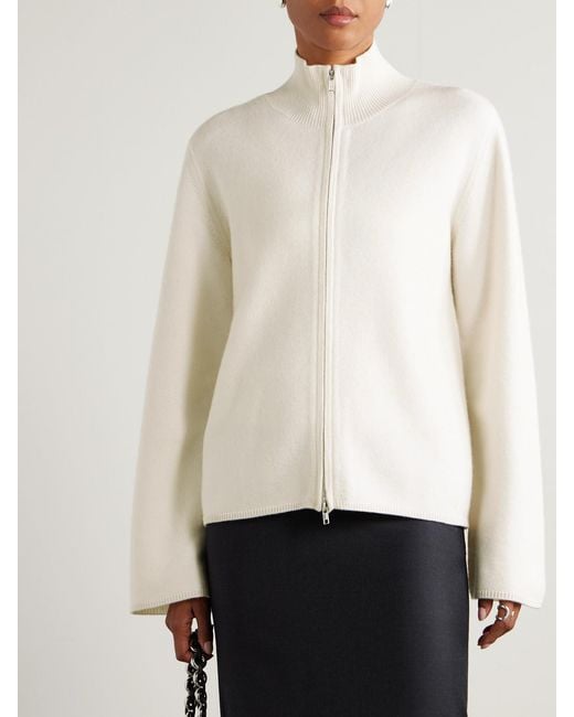 Loulou de Saison Natural Gabi Cashmere Cardigan