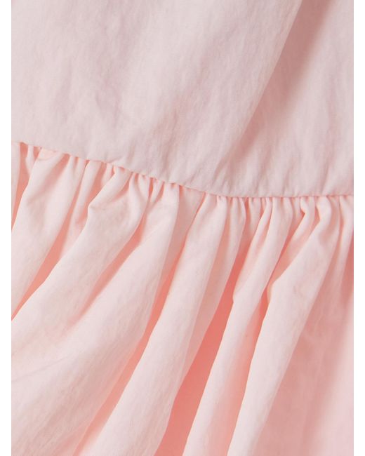 CECILIE BAHNSEN Pink Minirock Aus Taft