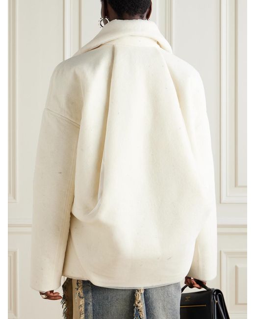 Rick Owens Natural Wool Jacket