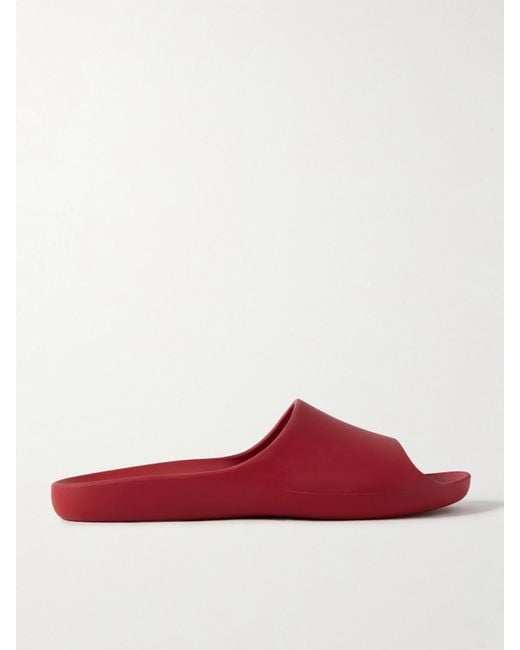 The Row Red Ama Rubber Slides