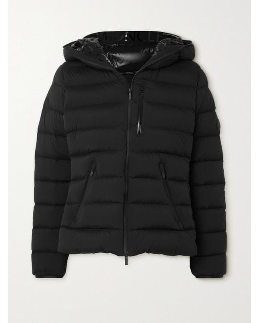 Moncler Black Herbe Hooded Quilted Shell Down Jacket