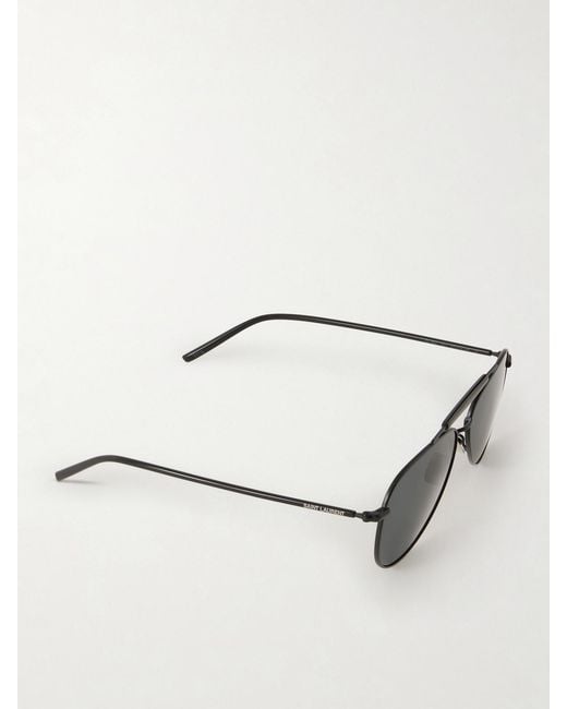 Saint Laurent Black Sl 864 Aviator-Style Metal Sunglasses