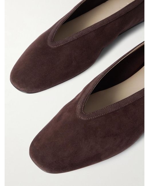 Le Monde Beryl Brown Luna Suede Ballet Flats