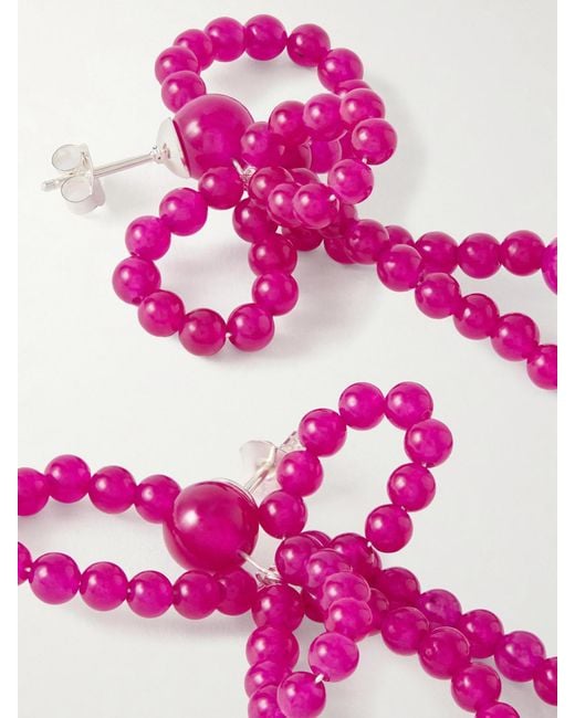 Completedworks Pink Chalcedony Bead Earrings