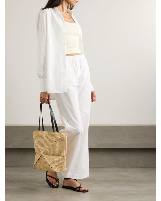 ÉTERNE White Cotton-Poplin Shirt