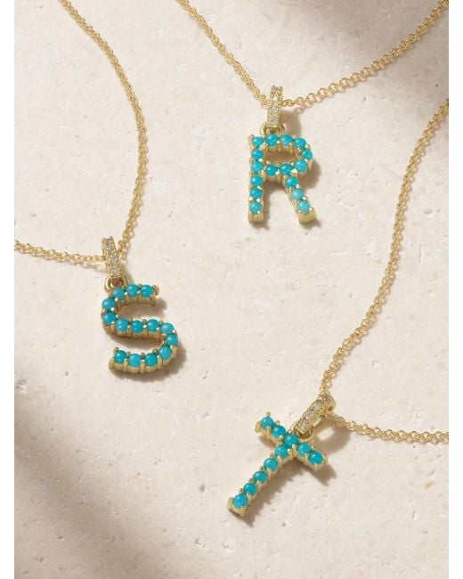 Jennifer Meyer Natural Initial 18-Karat Diamond Necklace