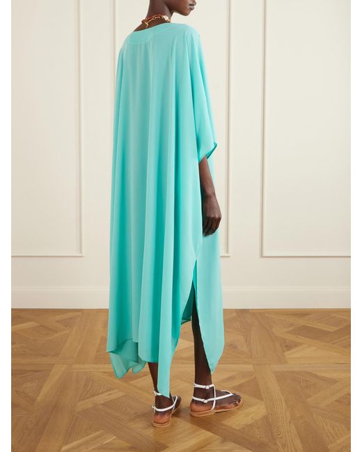 SARA CRISTINA Blue Georgette Kaftan