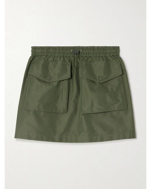 Mini-Jupe Cargo En Taffetas Moncler en coloris Green