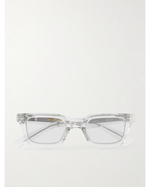 Jacques Marie Mage Natural Casablanca D-Frame Acetate Sunglasses