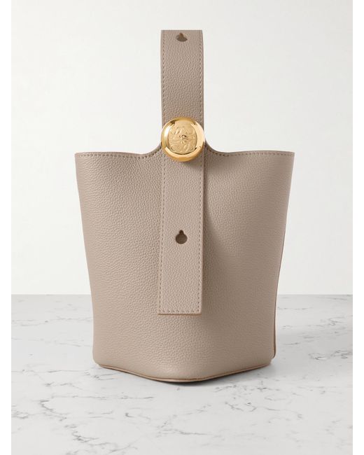 Loewe Natural Pebble Mini Tote Aus Leder