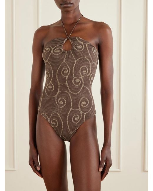 SARA CRISTINA Brown Bahia One-Piece