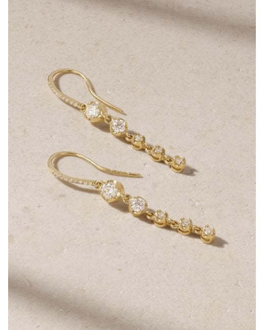 Jennifer Meyer Natural 5 Graduated Illusion 18-Karat Diamond Earrings