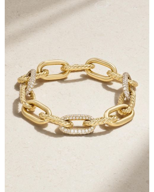 David Yurman Metallic Madison 18-Karat Diamond Bracelet