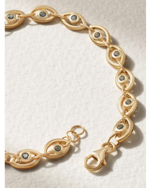 Melissa Joy Manning Natural 14-Karat Topaz Tennis Bracelet
