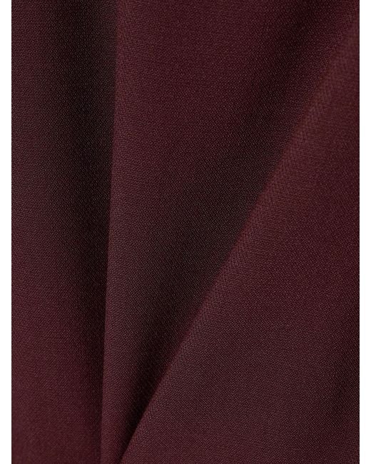 Victoria Beckham Purple Crepe Dress